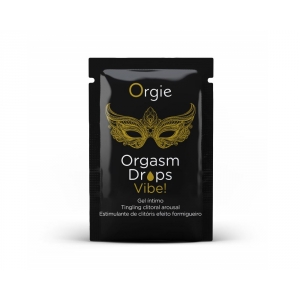 Пробник клиторальных капель с вибрацией ORGASM DROPS VIBE! со вкусом персика ORG-S01451652