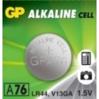 Батарейка GP Alkaine Cell A76, LR44, 1.5V, 1 шт.
