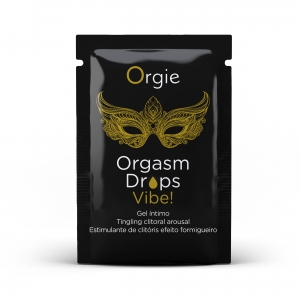 САШЕТ Клиторальные капли с вибрацией ORGASM DROPS VIBE! - 2 мл Orgie (Бразилия-Португалия)