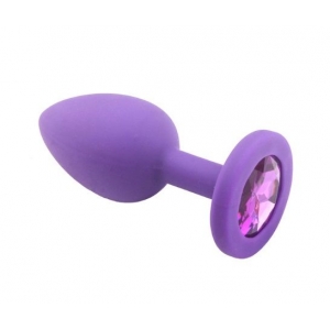 Анальная пробка Purple Silicone Light Violet S