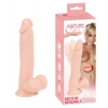 Фаллоимитатор с мошонкой - Nature Skin Medium Bendable Dildo