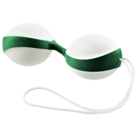 Вагинальные шарики Amor Gym Balls белый/зеленый