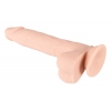 Фаллоимитатор с мошонкой - Nature Skin Medium Bendable Dildo