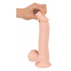 Фаллоимитатор с мошонкой - Nature Skin Medium Bendable Dildo