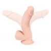 Фаллоимитатор с мошонкой - Nature Skin Medium Bendable Dildo