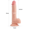 Фаллоимитатор - Dual-Layered Liquid Silicone Nature Cock Flesh 8,5"