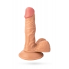 Реалістичний вібратор Toyfa Realstick Nude, PVC, тілесний, 12 режимів вібрації, 17 см