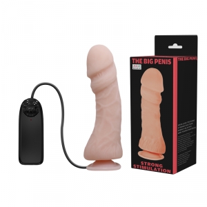 Реалістичний вібратор The Big Penis Strong Stimulation Flesh, 23,5 см