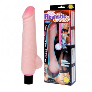 Вібратор The Realistic Cock Vibrator Flesh, 24 см