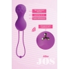 Виброшарики с пульсирующими бусинами JOS Alba, силикон, фиолетовый, ø3,5 см