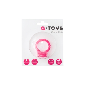 Эрекционное кольцо на пенис Toyfa A-Toys силикон розовый Ø35 см