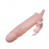 Насадка на член Brave Men Vibro Penis Sleeve Flesh with Bunny