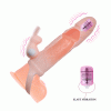 Насадка на член Brave Men Vibro Penis Sleeve Flesh with Bunny