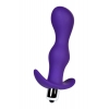 Анальная пробка с вибрацией A-Toys By Toyfa размера L, влагостойкая, силикон, фиолетовая, 14 см
