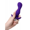Анальная пробка с вибрацией A-Toys By Toyfa размера L, влагостойкая, силикон, фиолетовая, 14 см