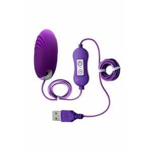 Виброяйцо с пультом управления Toyfa A-Toys Shelly силикон фиолетовый