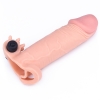 Удлиняющая насадка на пенис Pleasure X-Tender Vibrating Penis Sleeve Add 2" Flesh