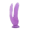 Двойной фаллоимитатор - Hi-Rubber Double Dildo Purple 8.0"