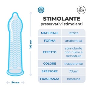 Презервативы - Stimolante (Ribs&Dots), 54 мм, 6 шт.