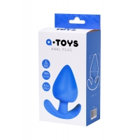 Анальная пробка A-Toys By Toyfa, силикон, синяя, 8,3 см, ø 4,1 см