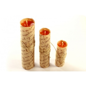 Набор свечей из 3 размеров цвет оранжевый 280326