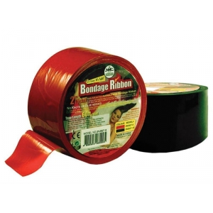 Бондажная пленка  клеящаяся Bondage Ribbon: 5cm/18mtr RED T160246