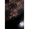 Платье Glossy Lulu из материала Wetlook, черное