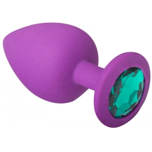 Анальная пробка Purple Silicone Emerald L 280577