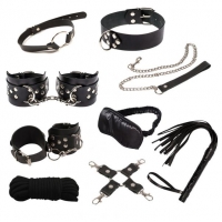 Роскошный набор BDSM Leather Set Max BLACK