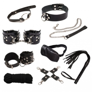 Роскошный набор BDSM Leather Set Max BLACK