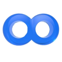 Кольцо эрекционное Duo Cock 8 Ball Ring BLUE 291020