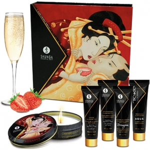 Подарочный набор Shunga GEISHAS SECRETS - Sparkling Strawberry Wine