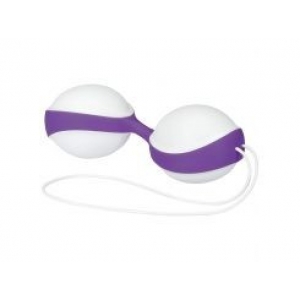 Вагинальные шарики Amor бело-фиолетовые