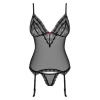 Корсет Obsessive 820-COR-1 corset & panties L/XL