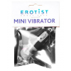 Міні-вібратор Erotist Adult Toys, ABS пластик, чорний, 6,5 см