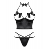 Комплект Obsessive Delishya set 2-pcs black S/M