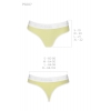 Спортивные трусики-стринги Passion PS007 PANTIES yellow, size L