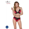 Трусики с широкой резинкой и кружевом Passion PS001 PANTIES red/black, size M