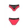 Трусики с широкой резинкой и кружевом Passion PS001 PANTIES red/black, size S