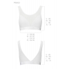 Топ с прозрачной вставкой Passion PS002 TOP white, size XL