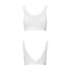 Топ с прозрачной вставкой Passion PS002 TOP white, size XL