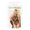 Боди с геометрическим орнаментом Penthouse - Go Hotter Black S/L