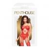 Бодистокинг с вырезом на животике Penthouse - Hot Nightfall Red XL
