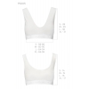 Спортивный топ из эластичного хлопка Passion PS005 TOP white, size S