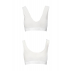 Спортивный топ из эластичного хлопка Passion PS005 TOP white, size S