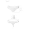 Трусики-бразилиана из хлопка Passion PS005 PANTIES white, size XL