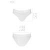 Трусики с прозрачной вставкой Passion PS006 PANTIES white, size L