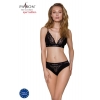 Трусики с широкой резинкой и кружевом Passion PS001 PANTIES black, size M