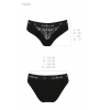 Трусики с широкой резинкой и кружевом Passion PS001 PANTIES black, size M