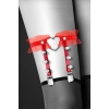 Гартер Bijoux Pour Toi - WITH HEART AND SPIKES Red SO2224